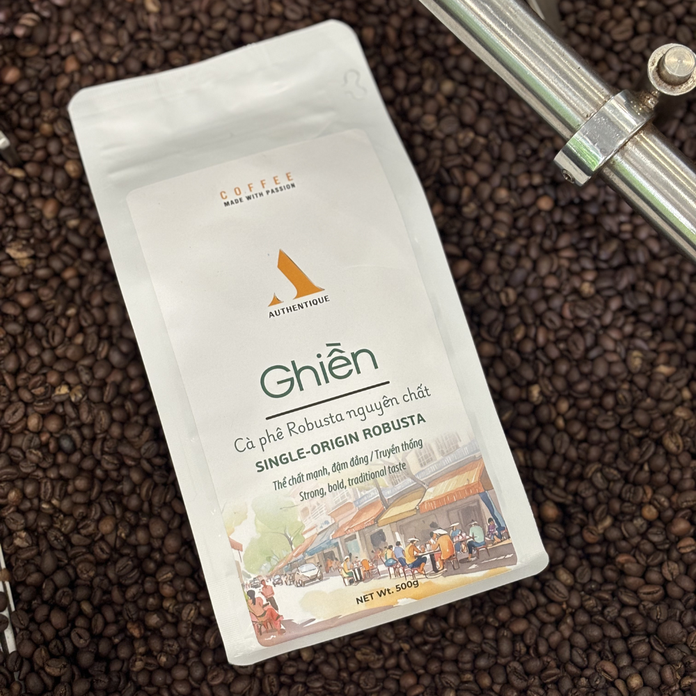 Authentique GHIỀN-Dark Roast (100% Robusta) 500g