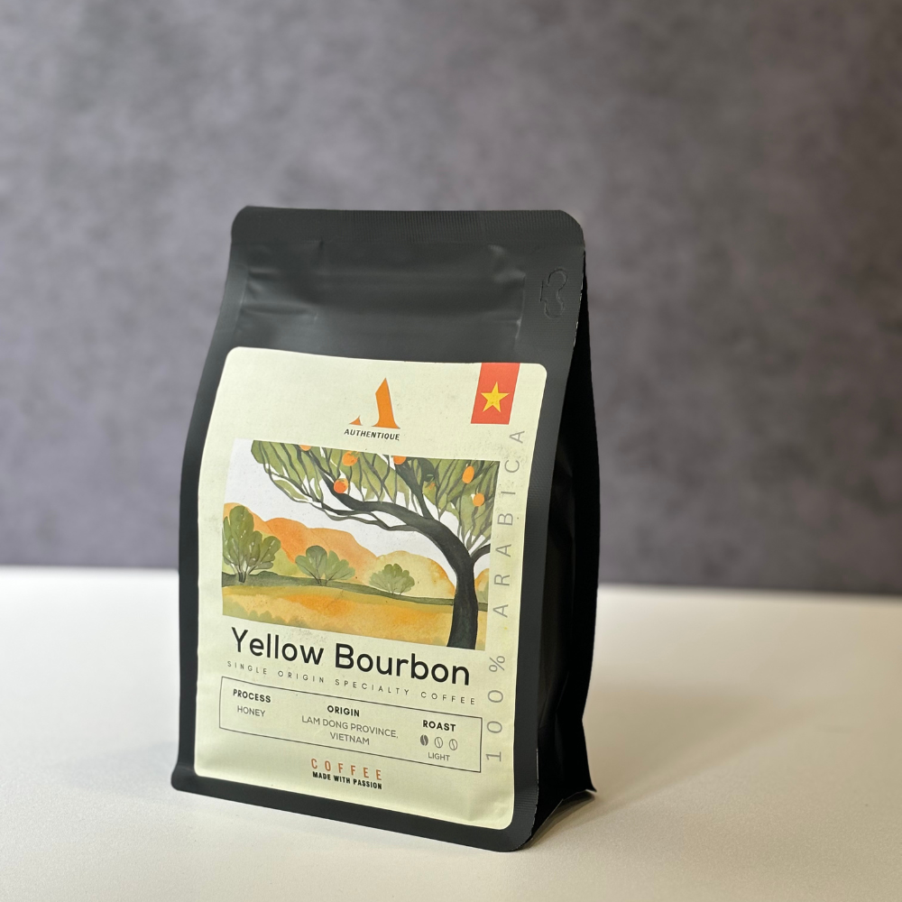 Authentique Specilaity Yellow Bourbon Arabica 100% (Light Roast) (Vietnam Coffee Beans) 250g