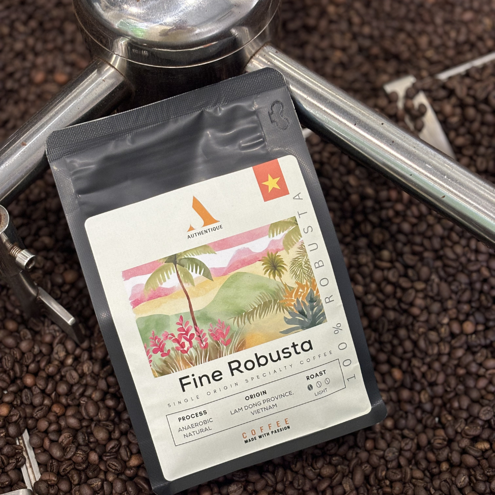 Authentique Specilaity Fine Robusta 100% (Light Roast) (Vietnam Coffee Beans) 250g