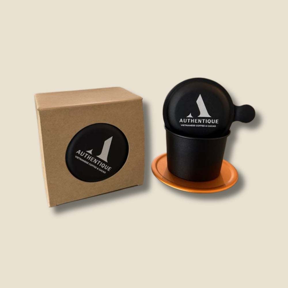 Authentique Vietnam Coffee Phin Filter Black & Orange