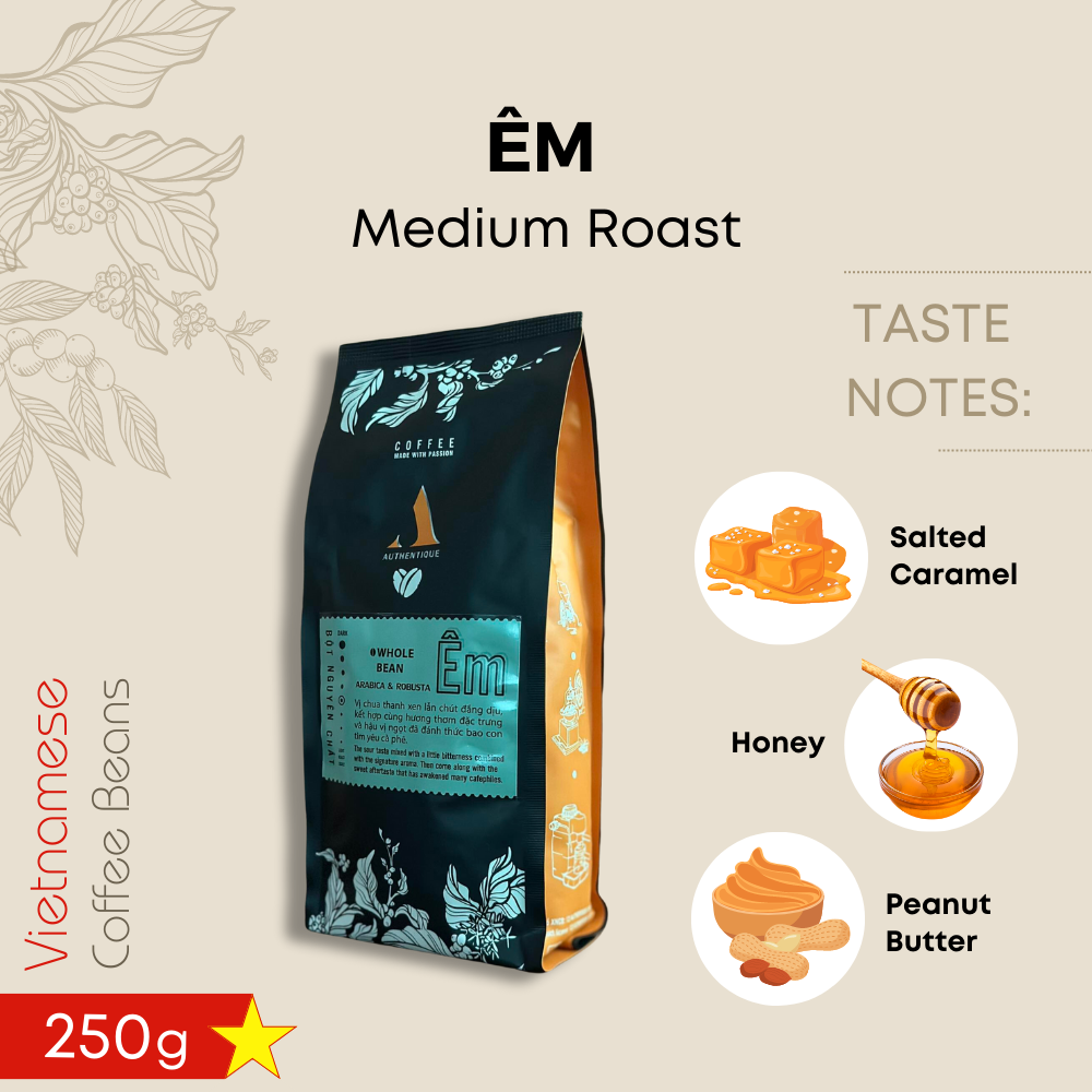 ÊM-Medium Roast (70% Arabica, 30% Robusta) 250g