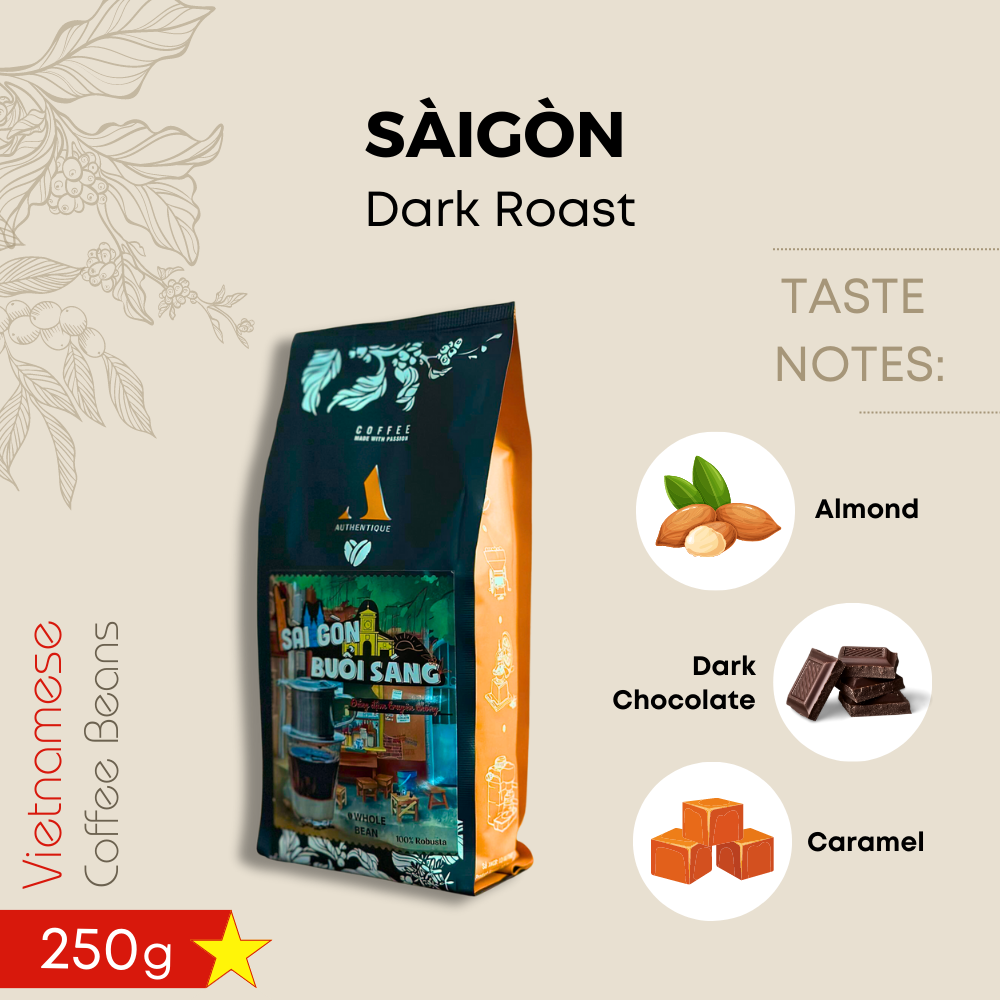 SÀIGÒN-Dark Roast (10% Arabica, 90% Robusta) 250g