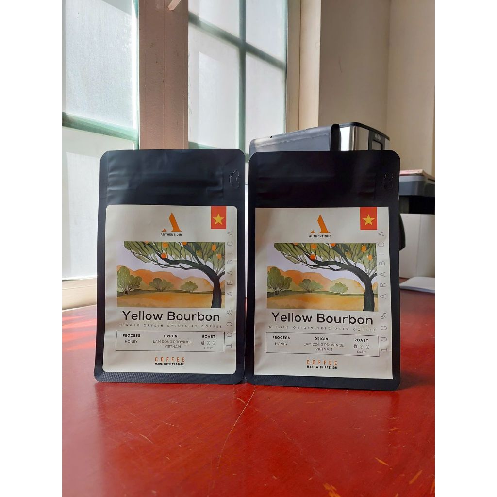 Authentique Specilaity Yellow Bourbon Arabica 100% (Light Roast) (Vietnam Coffee Beans) 250g